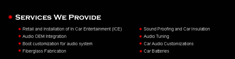 SERVICES WE PROVIDE