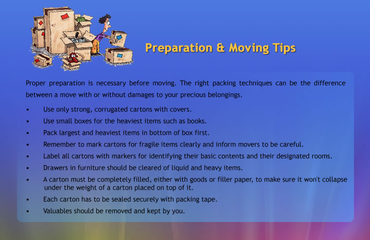 Preparation & Moving Tips