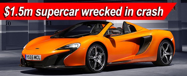 Mclaren Supercar Wrecked In Crash During Test Drive