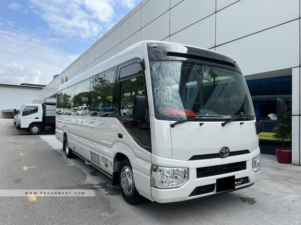 2022 Toyota Coaster Photos Pictures Singapore Sgcarmart