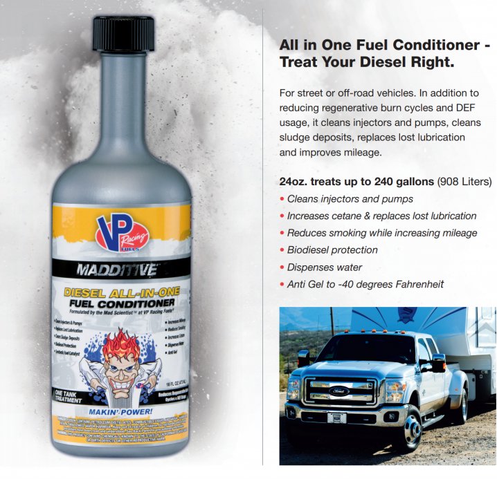 VP Racing Fuels Madditive: Diesel All-In-One Fuel Conditioner