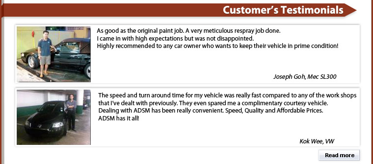 Customer's Testimonials