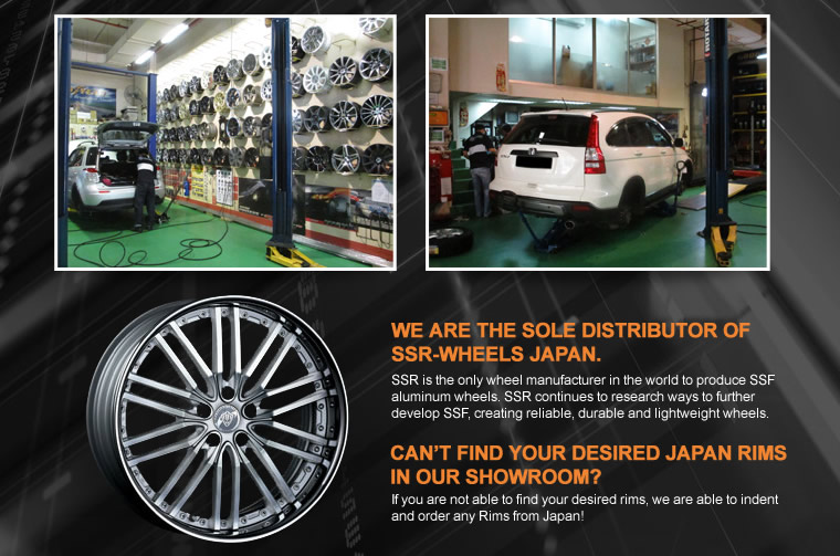 Sole distributor of SSR-Wheels Janpan