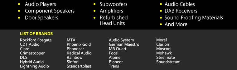 Audio Systems items