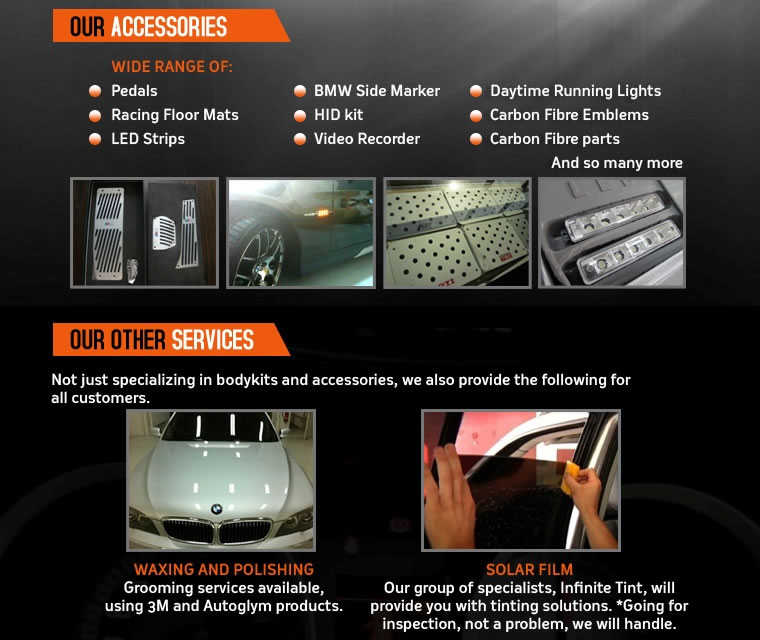 Our Accessories & Our Other Services