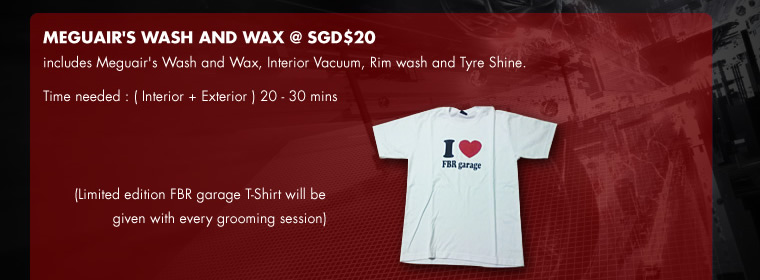 Meguair's wash and wax @ SGD$20