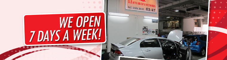 We open 7 days a week
