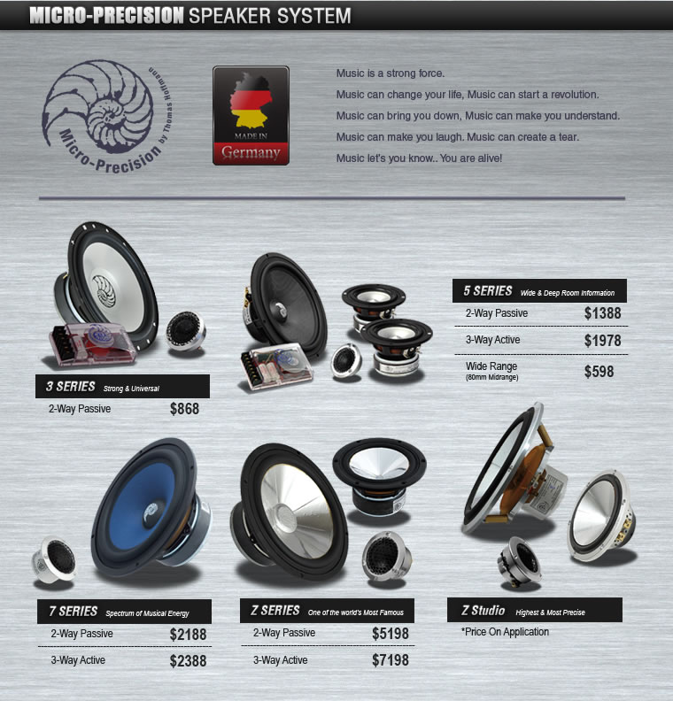 Micro-Precision Speaker System