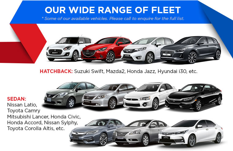 Our wide range of fleet