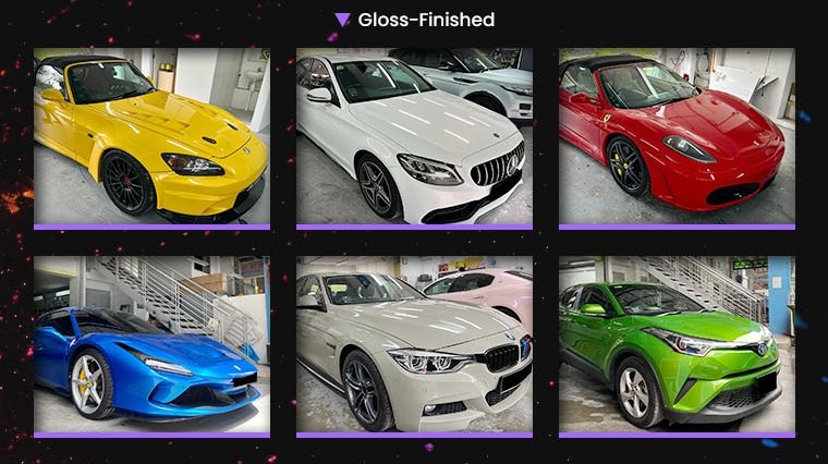 Gloss finish