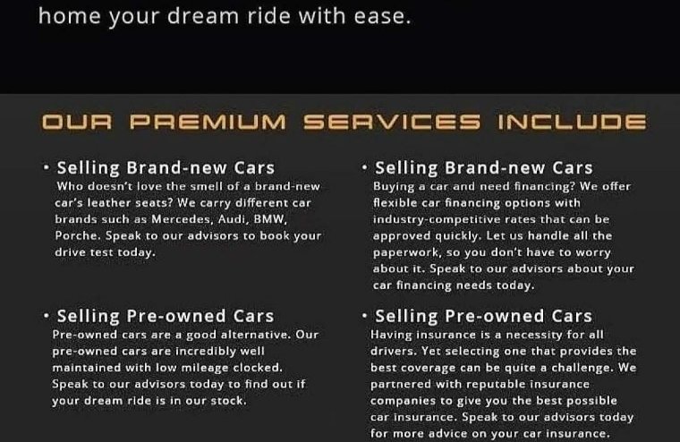 Our Premium Services