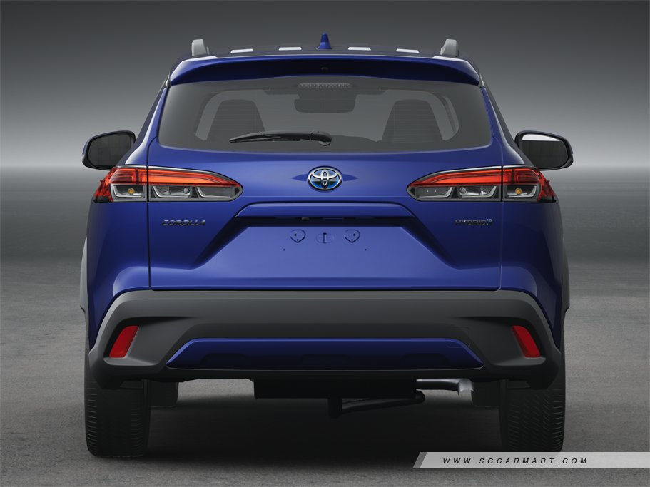 File:2020 Toyota Corolla Cross Hybrid Premium Safety (Rear).jpg