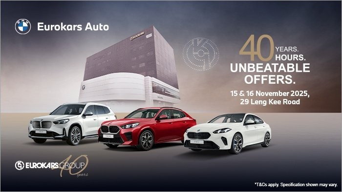 <!--StartFragment-->Celebrate 40 Years of Eurokars with BMW offers! Enjoy up to $40,000 savings with Eurokars Auto on 15 & 16 Nov at 29 Leng Kee Road.<!--EndFragment-->