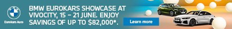 15 &ndash; 21 June, BMW Eurokars Showcase at VivoCity. Enjoy up to $82,000* savings and join the launch of THE ALL-NEW BMW iX3.