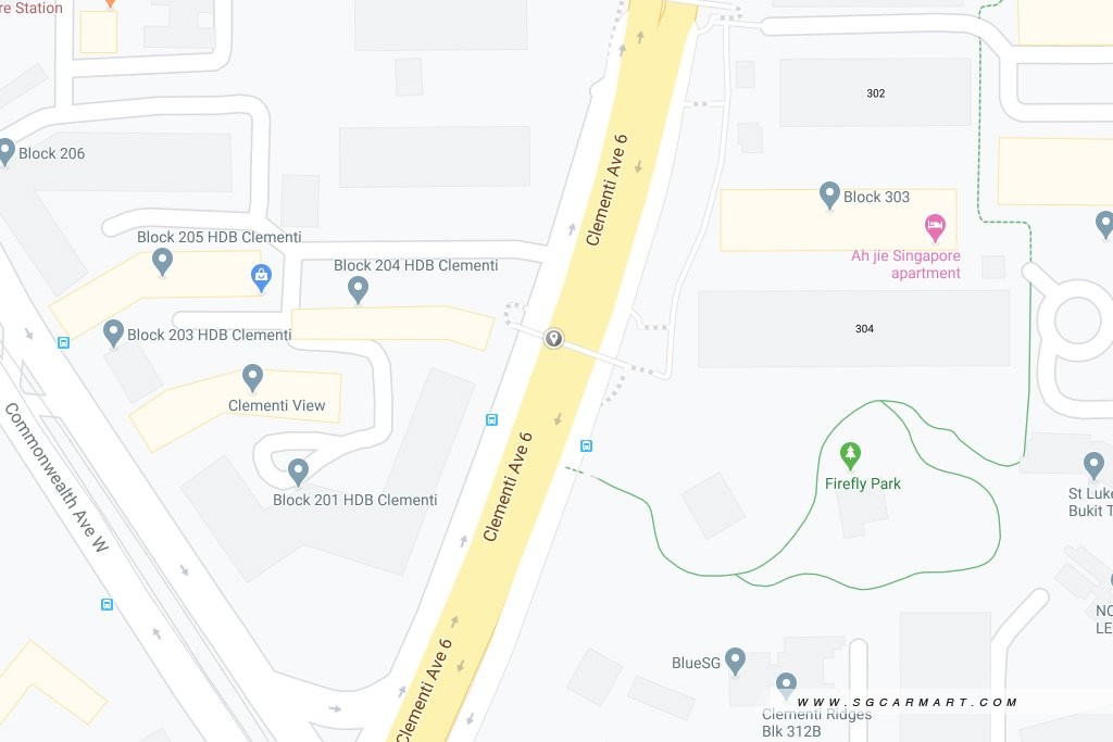 Clementi Avenue 6 Map