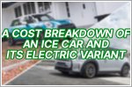 A cost breakdown of an ICE car and its EV variant