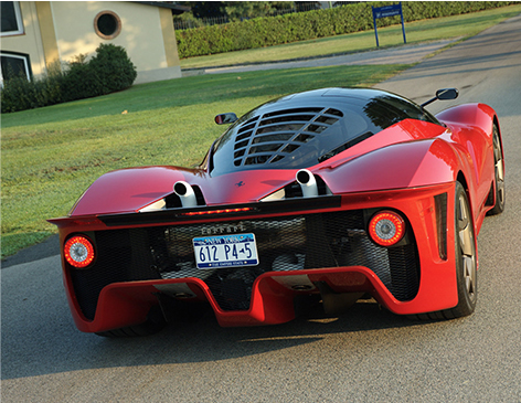 Ferrari P4/5 front view