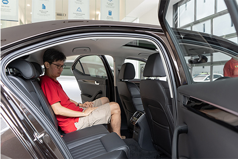 inside of car
