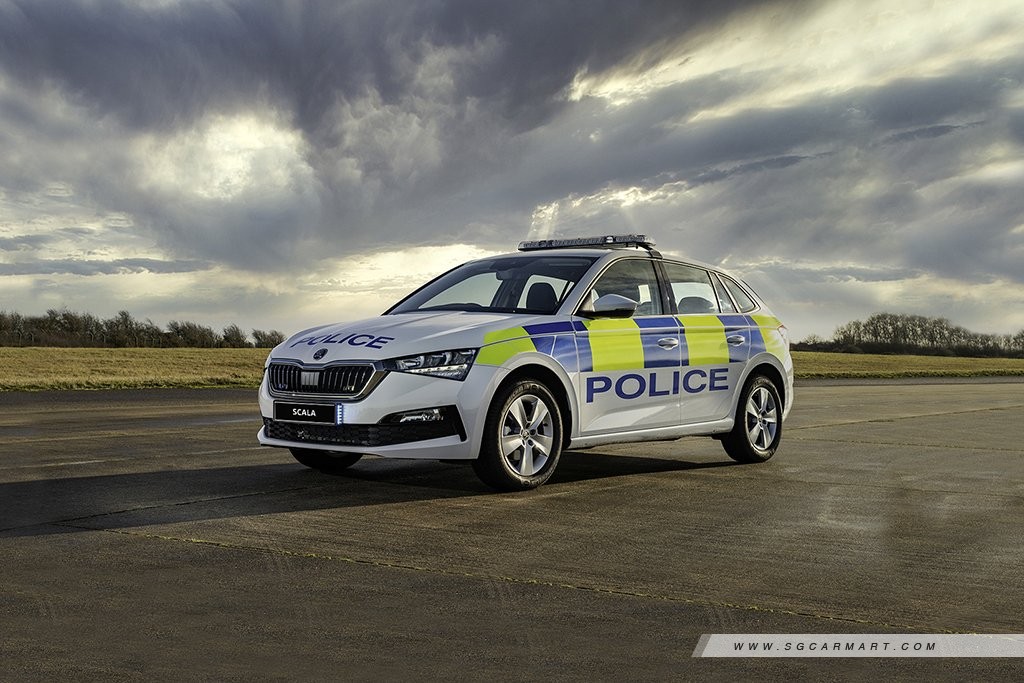 Police car side