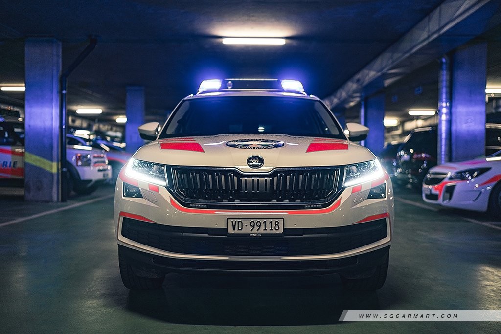 Police car front