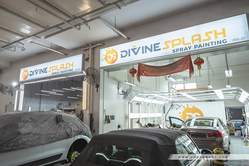 Quality car spray painting with Divine Splash