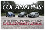 December 2022: As premiums stabilise slightly, COE supply for Cat A and E projected to increase slightly in Feb