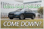 Are COE prices going to come down? Let's take a breath and not overreact...