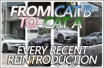Reintroductions: Every car that has gone from Category B to Category A in the last 12 months (May 2023)