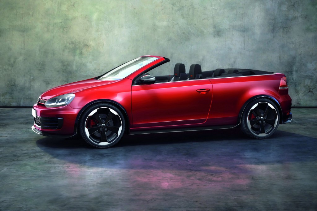Volkswagen Golf GTI Cabriolet and Golf R Concepts on display at Worthersee