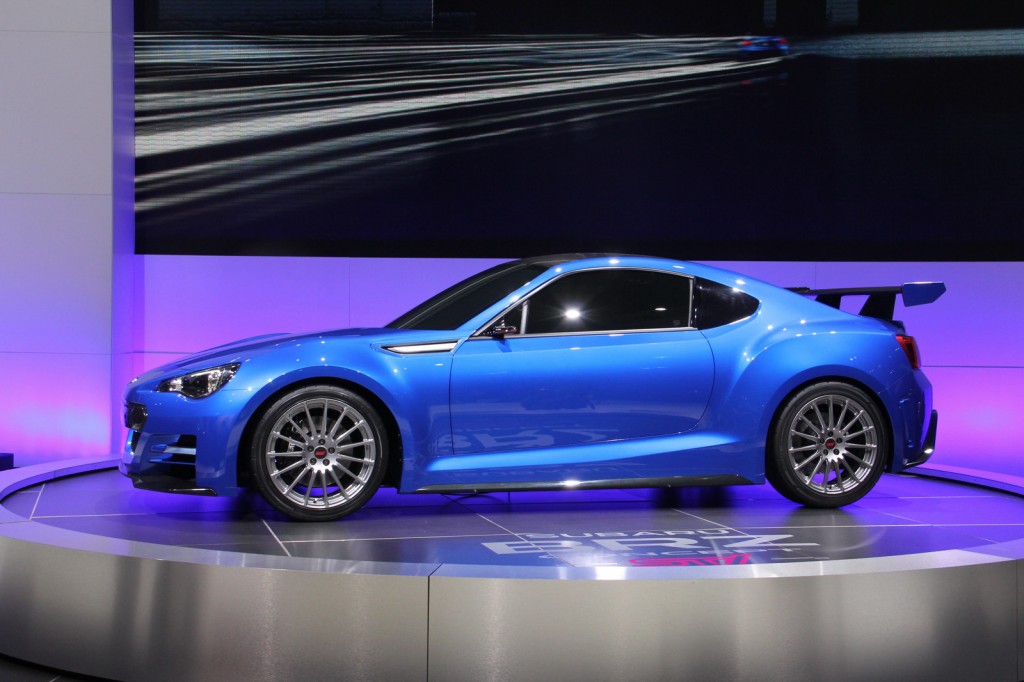 Subaru BRZ Concept STI on display at the Los Angeles Motor Show