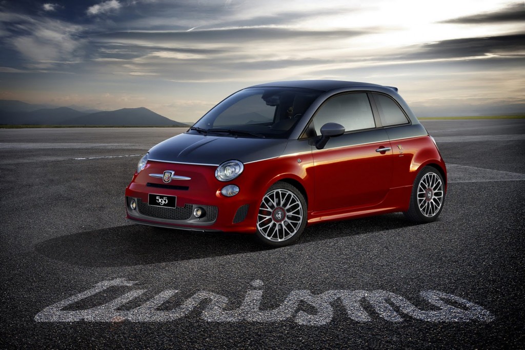 Fiat 500 Abarth special edition models at the Bologna Motor Show