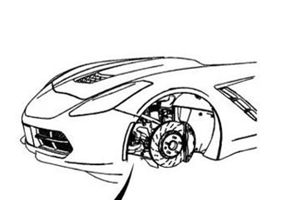 Service manual for Chevrolet Corvette C7 accidentally exposes its front