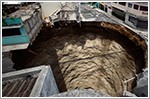 Sinkhole appears along Clementi Road