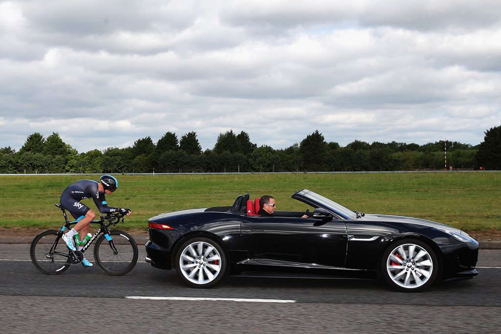 Tour de France winner tests two sensational Jaguar sports cars