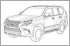 Facelifted sketches of Lexus GX leaked