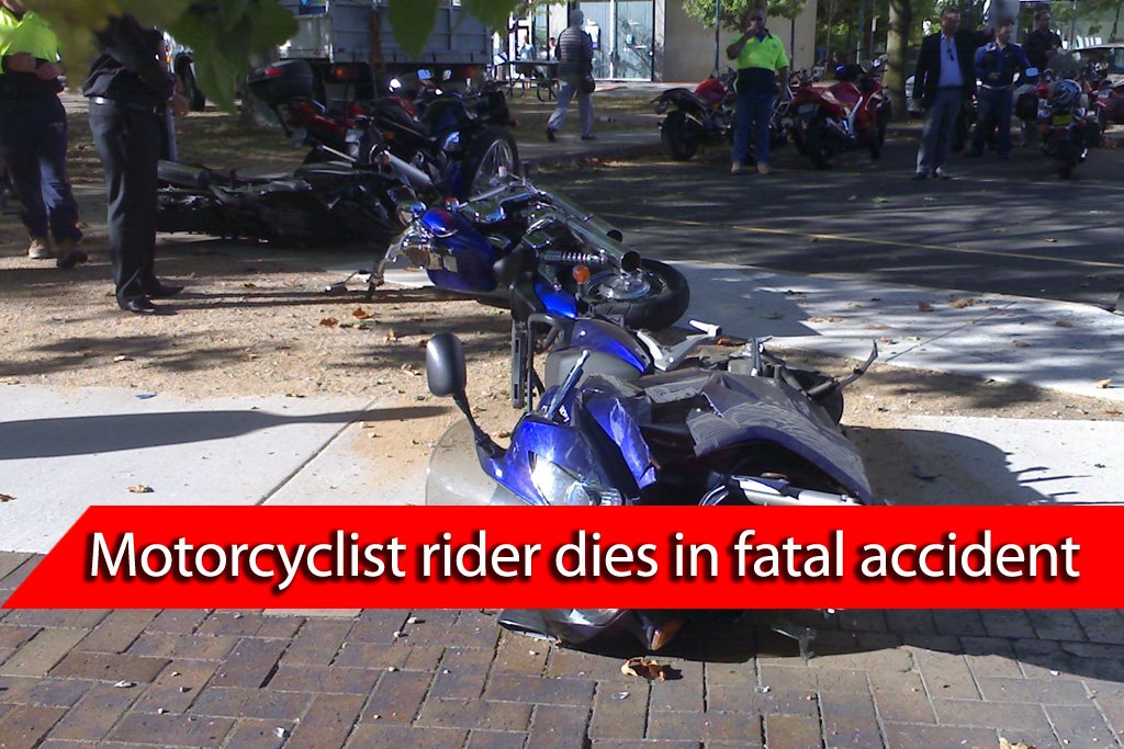 Motorcycle rider dies on the spot after getting hit and dragged by a coach
