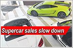 Sales of supercars dwindle