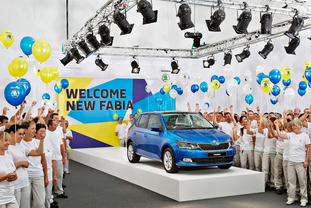 Skoda's main plant celebrates start of production for the new Fabia