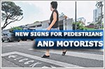 Better road safety with new signs for pedestrians and motorists