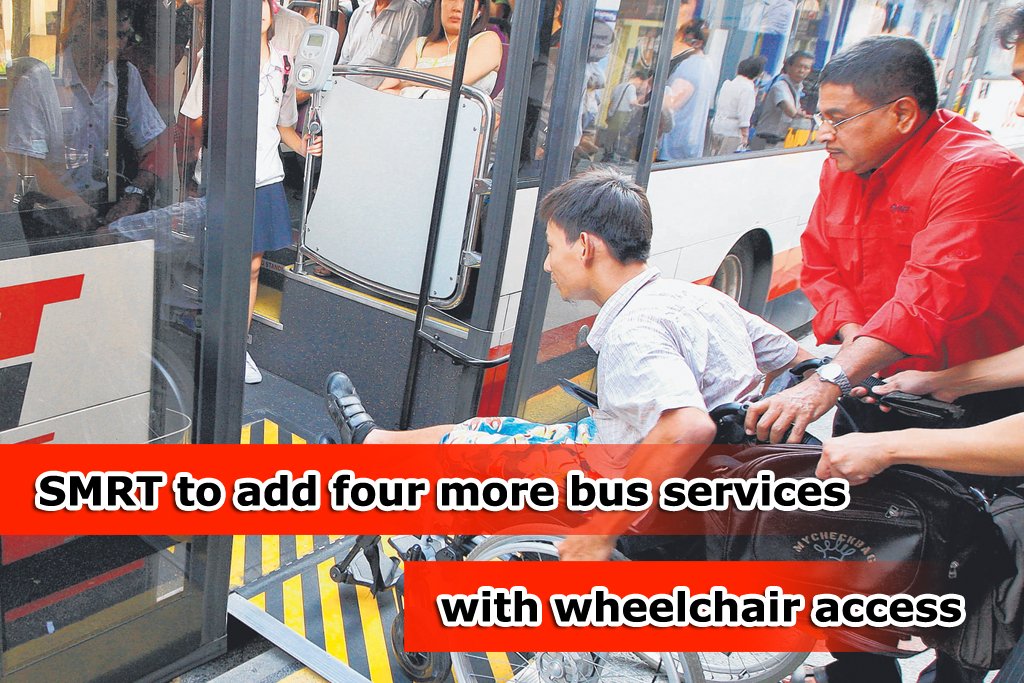 SMRT to add more bus services with wheelchair access - Sgcarmart