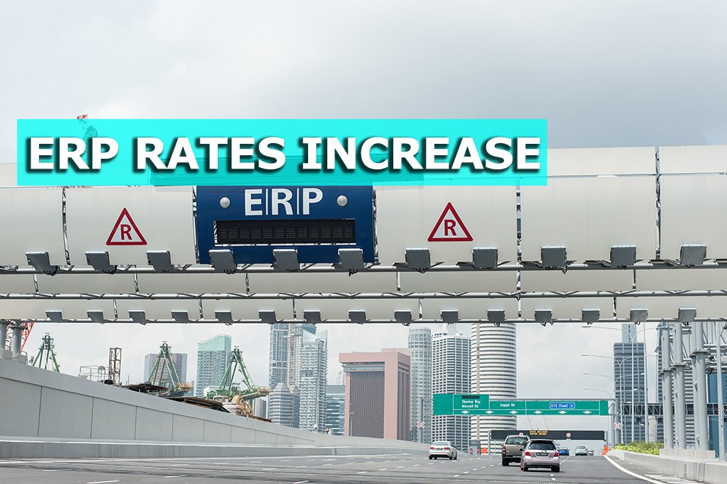 ERP rates at four gantries to increase from Monday - Sgcarmart