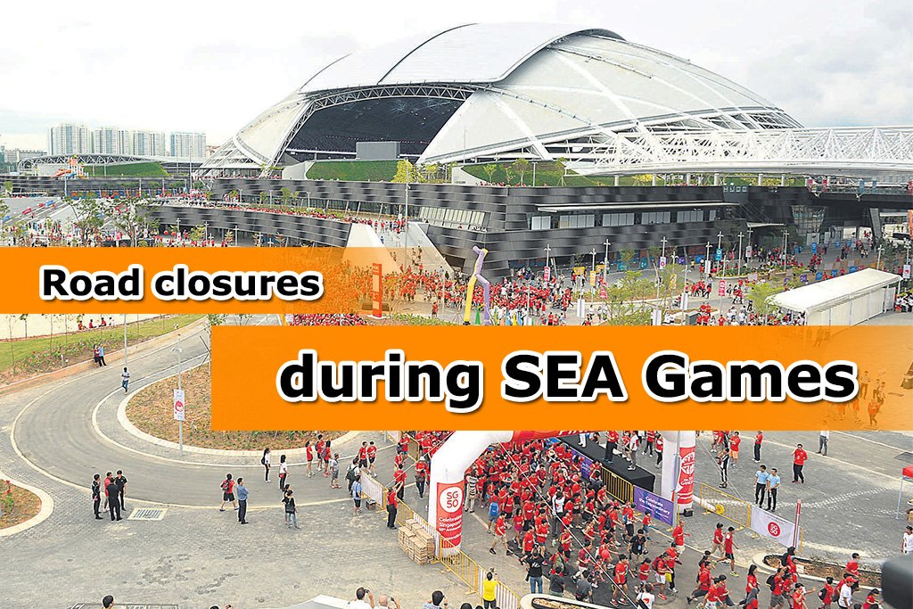 Road closures at Bishan Sports Centre and Jalan Besar Stadium during SEA Games
