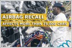 More than 75,000 vehicles recalled due to airbag system flaw