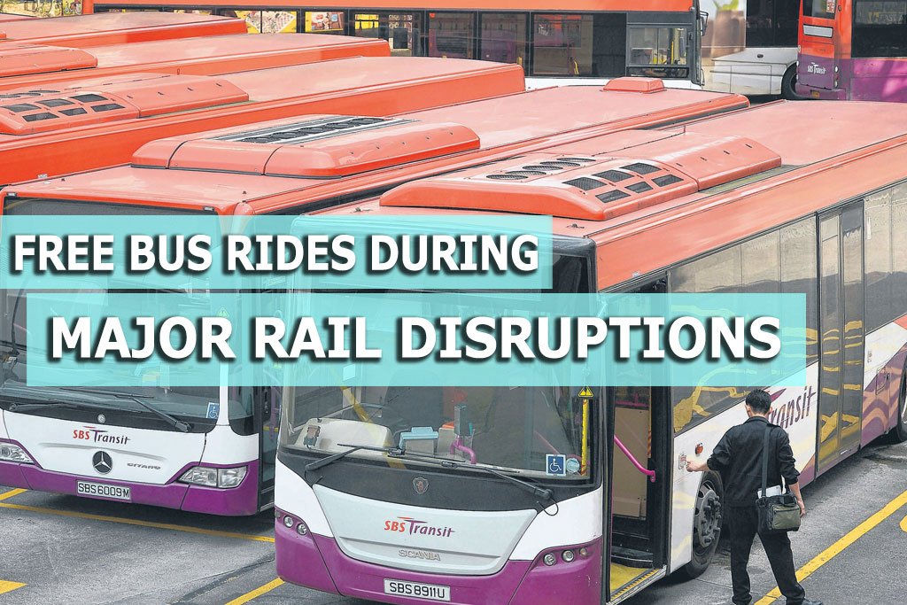 Free bus rides during major rail disruptions Sgcarmart