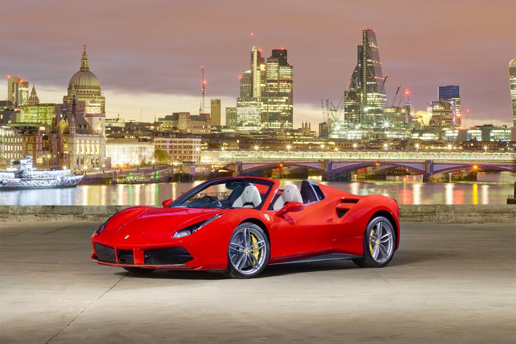 Ferrari launches the 488 Spider in London at exclusive event