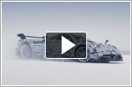 Bosch and Pagani test driving safety systems of the Huayra BC on ice