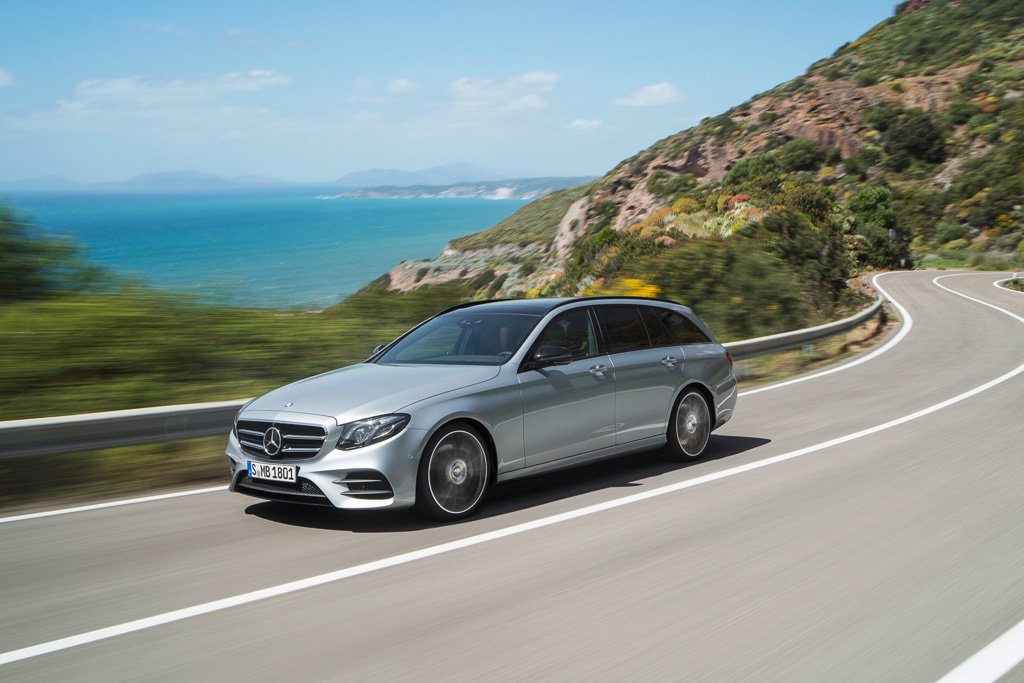 New Mercedes-Benz E-Class Estate touches asphalt