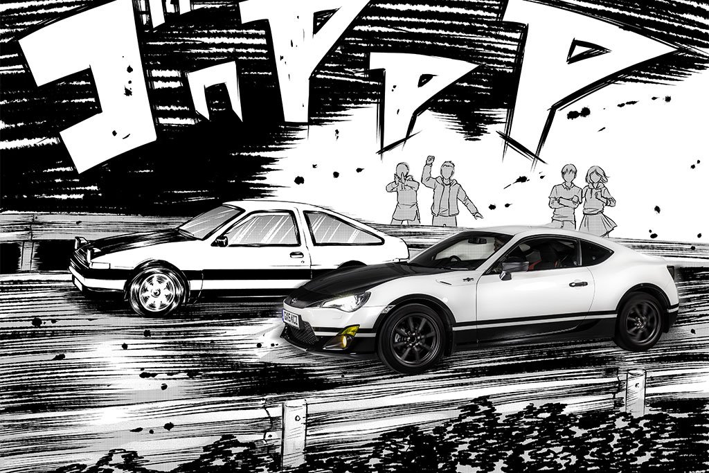 Toyota adopts manga style with Initial D-inspired GT86