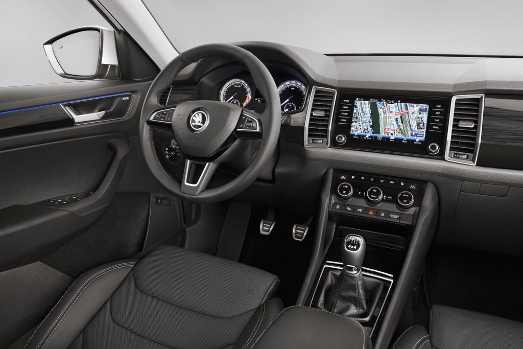 The new Skoda Kodiaq comes with a new interior design