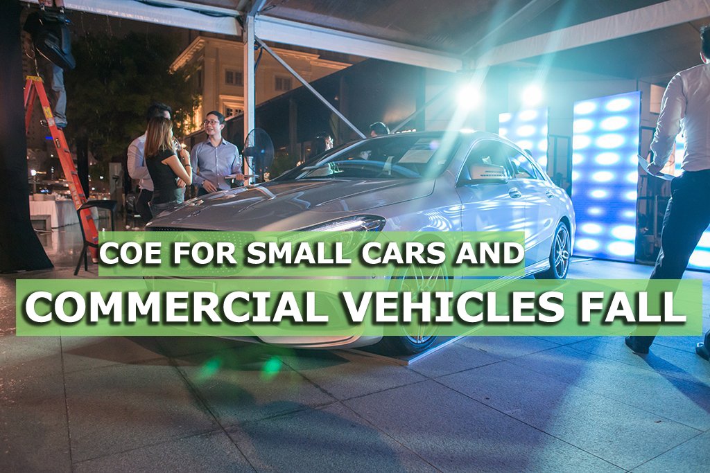 COE prices for small cars and commercial vehicles fall